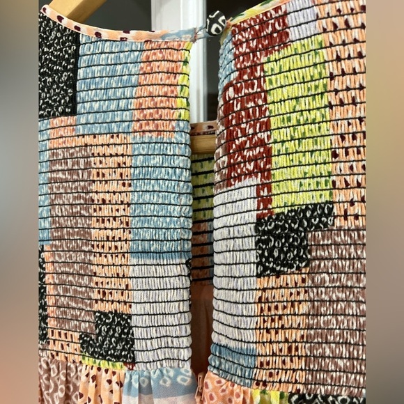 Cinq à Sept Patchwork Billowed Sleeve Rika Dress - Size 4 - NWT - Picture 8 of 10